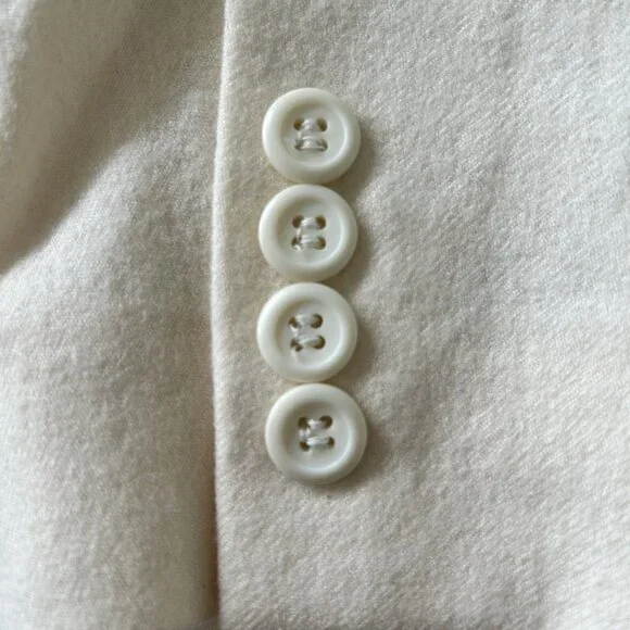 Vintage Pendleton 100% Virgin Wool Blazer - Winter White - Picture 4 of 16